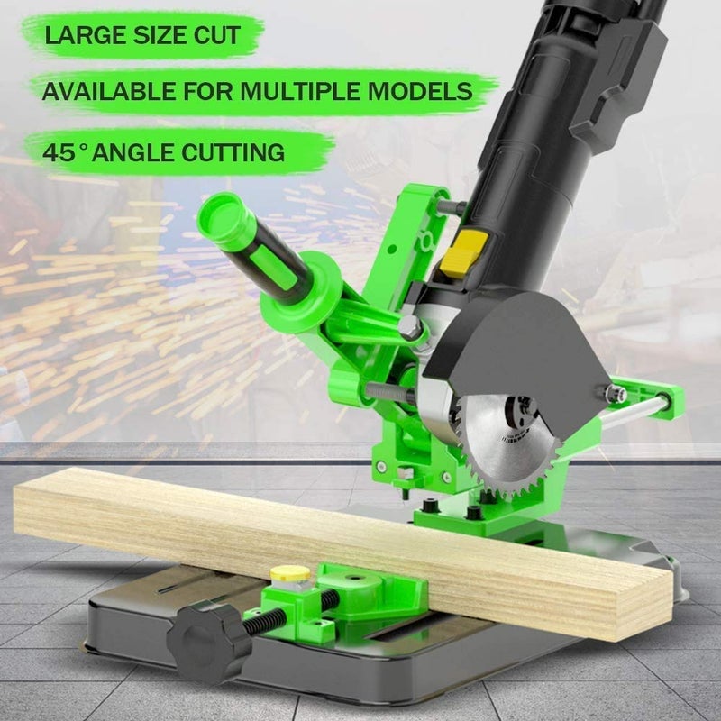 YWY Upgrade Angle Grinder Stand Universal Bracket Polishing Machine Conversion Cutting Machine Multifunctional Desktop Pull Rod Angle Grinding Machine Stand for 100 115 125mm Angle Grinder - Image 5